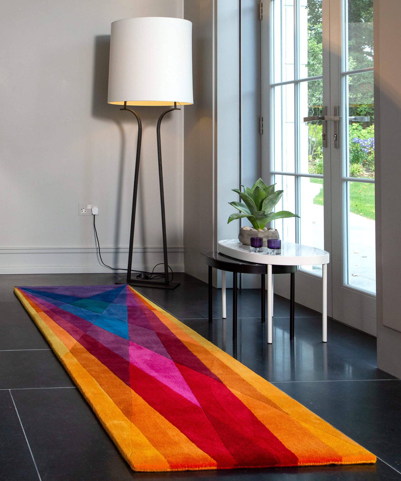 Multi Coloured Runner Rug Rainbow Sonya Winner Contemporary Rugs