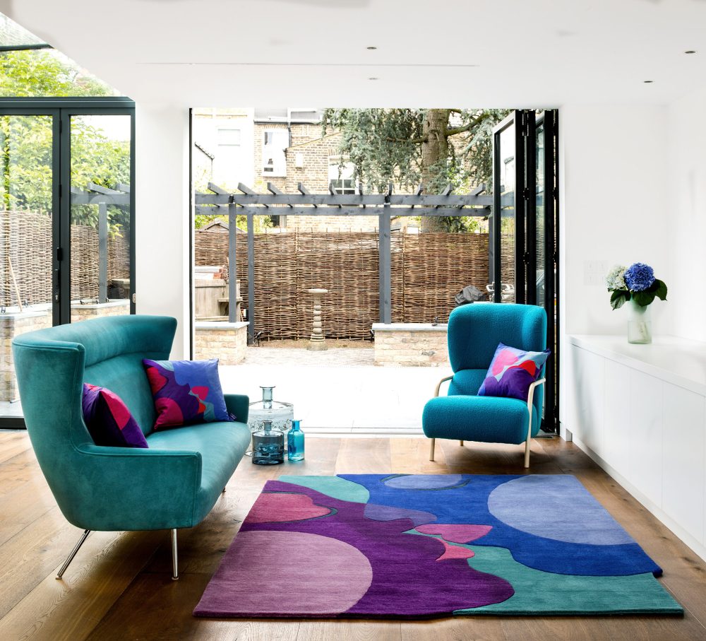 Kiss_Teal_modern_rug_ideal_Living_Room_Rugs