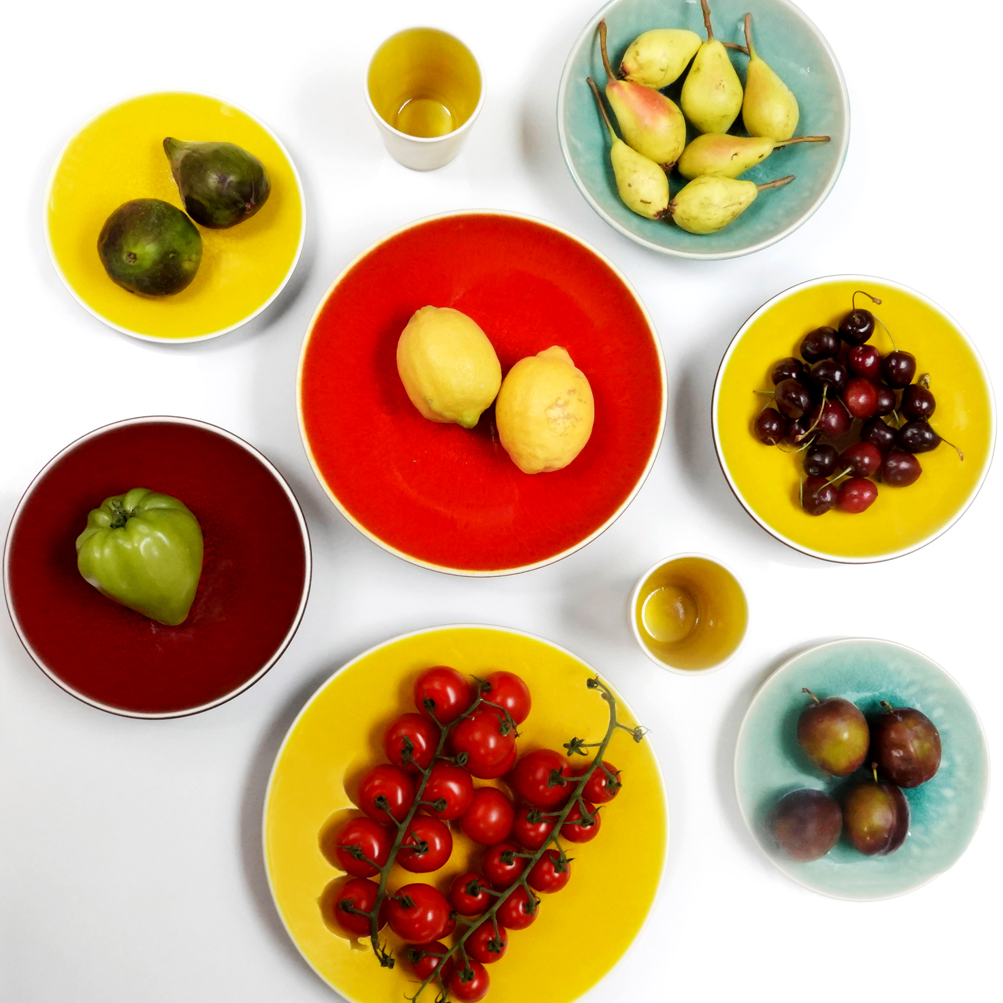 Handmade Ceramic Tableware by Jars Ceramistes Sonya Winner Vibrant