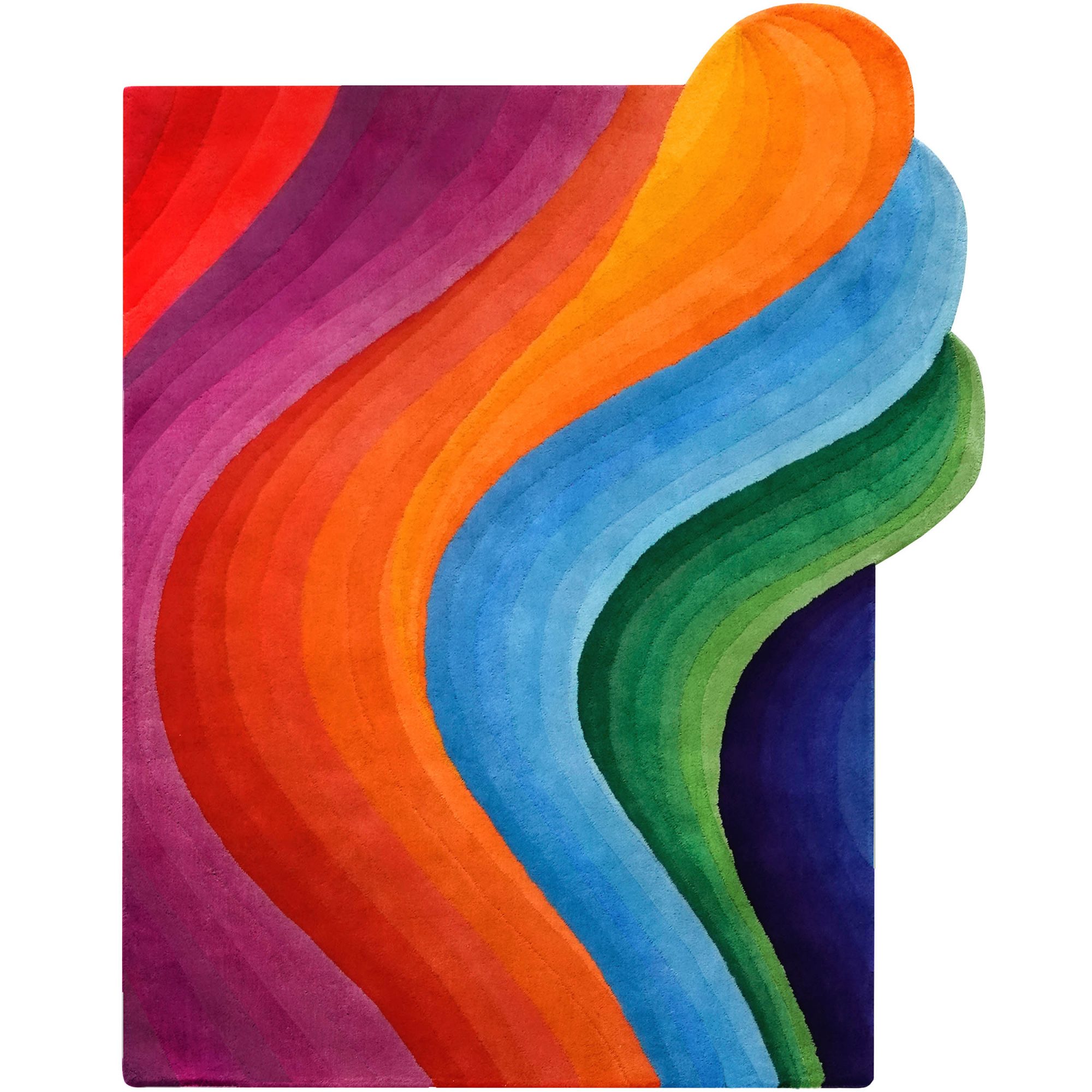 Rainbow Coloured Designer Rug